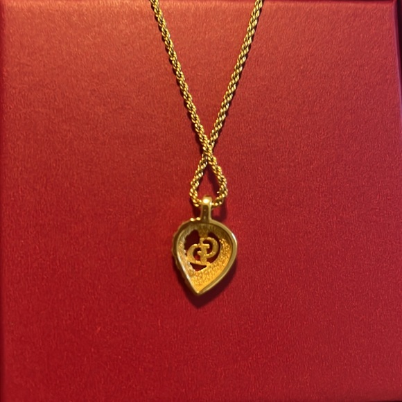 Christian Dior Necklace with adjustable chain and charm - Picture 2 of 6